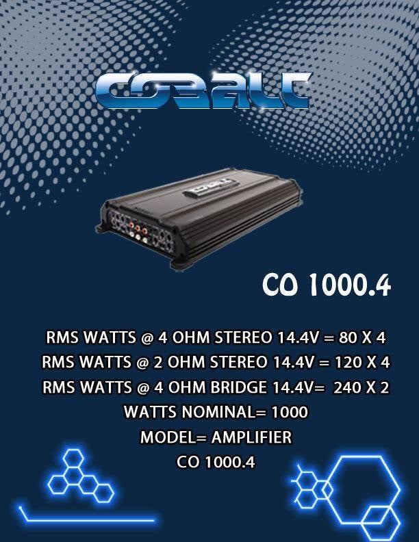 Cobalt Amplifier CO1000.4