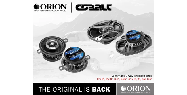 Orion Car Audio Now Shipping Cobalt Coaxial Full-Range Speakers for High Performance Car Audio Enthusiasts – Proud To Be Loud - Orion Car Audio