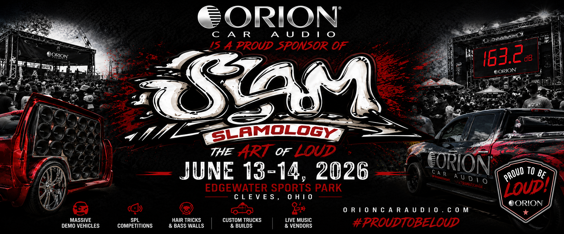 Orion Car Audio Proudly Sponsors the Main Stage at Slamology 2026