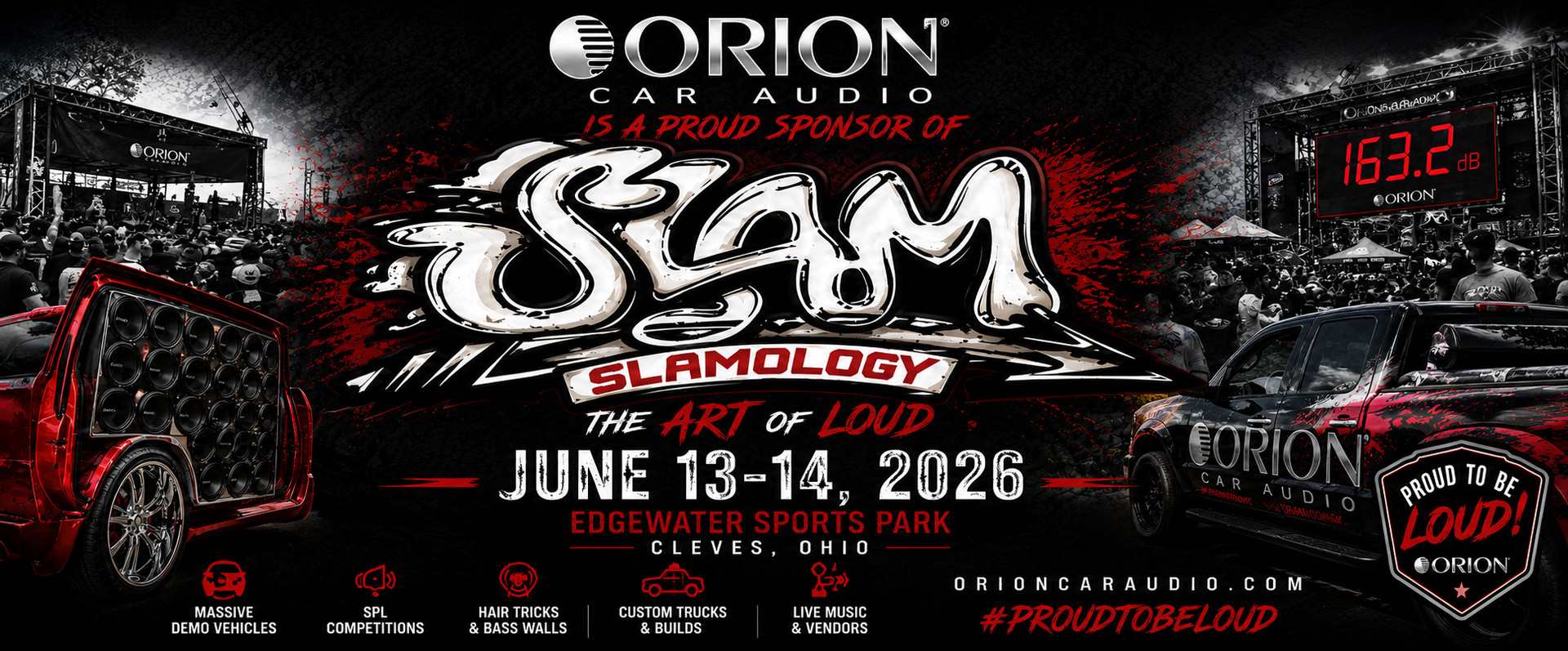 Orion Car Audio Proudly Sponsors the Main Stage at Slamology 2026