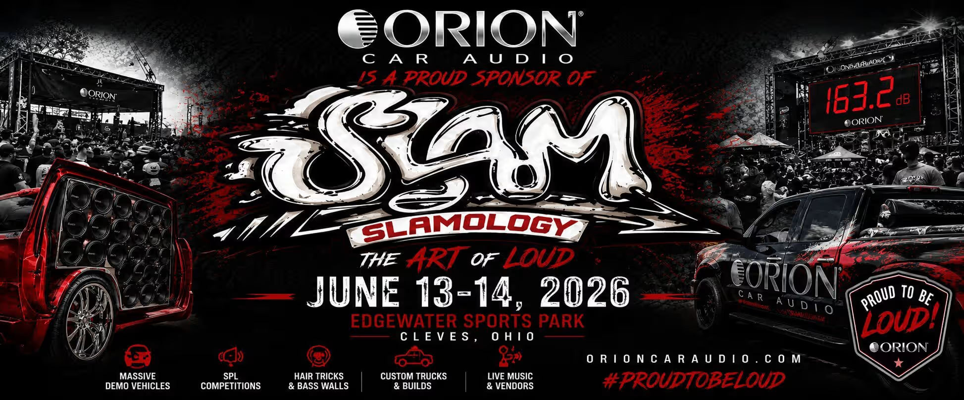 Orion Car Audio Proudly Sponsors the Main Stage at Slamology 2026