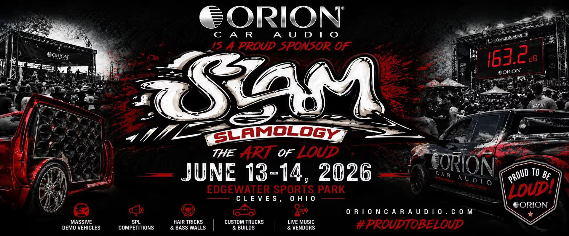 Orion Car Audio Proudly Sponsors the Main Stage at Slamology 2026