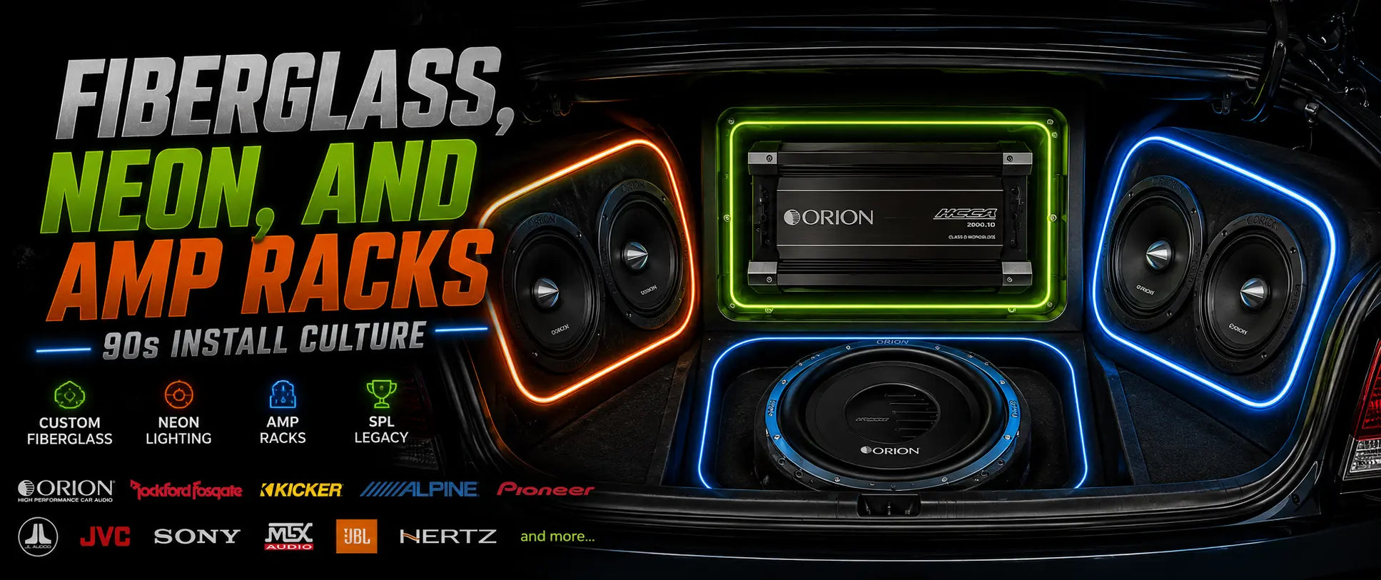 Fiberglass, Neon, and Amp Racks: 90s Install Culture