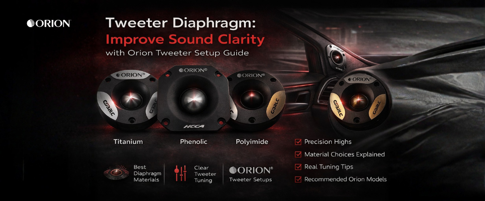 Tweeter Diaphragm: Improve Sound Clarity with Orion Tweeter Setup Guide