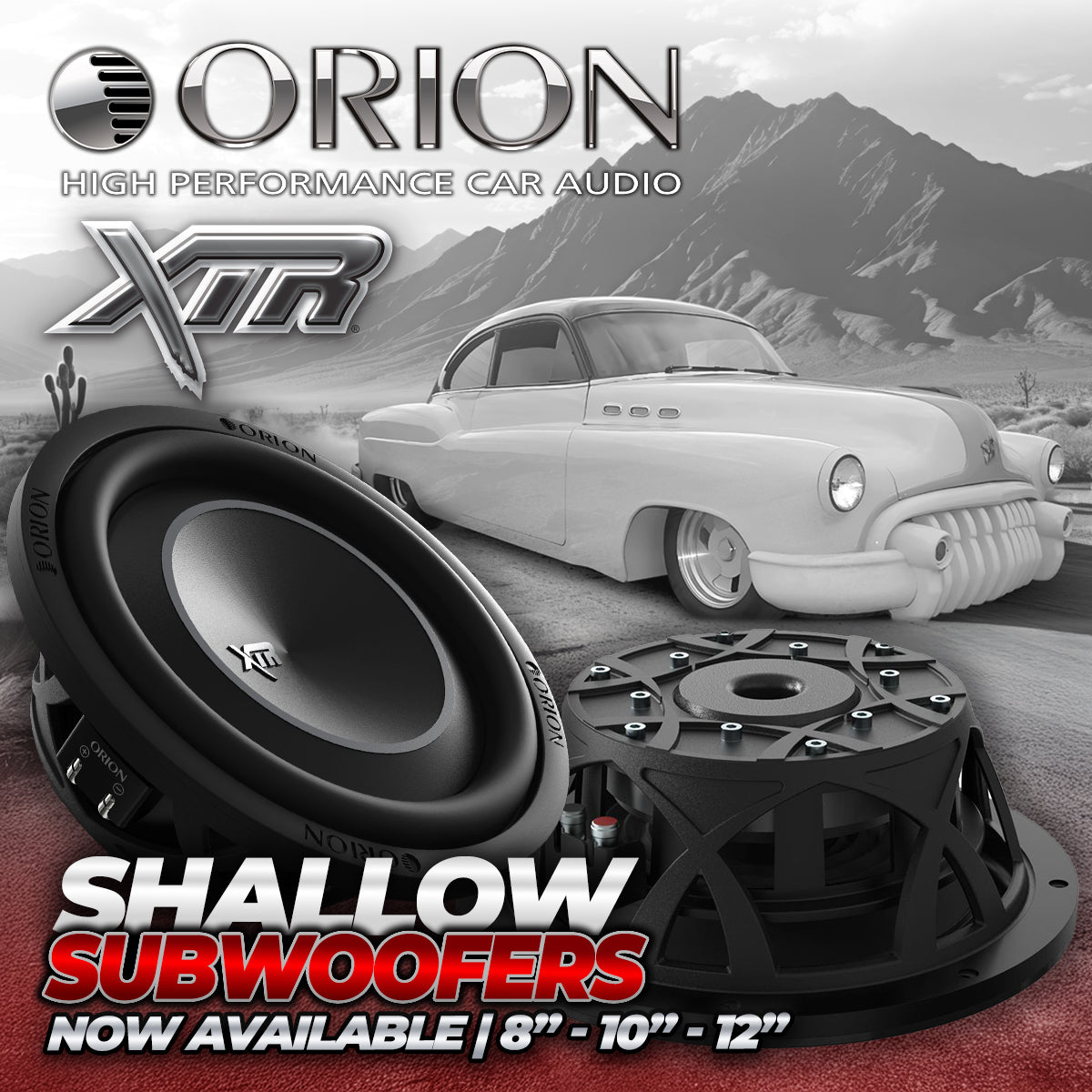 SLIM is now PHAT: Orion releases new XTR ultra shallow subwoofers, leading the industry in BASS per SPACE