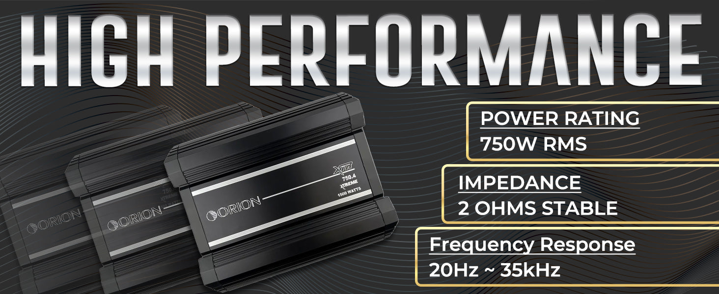 XTR750.4 - 750 Watt RMS 4 Channel Class A/B Amplifier