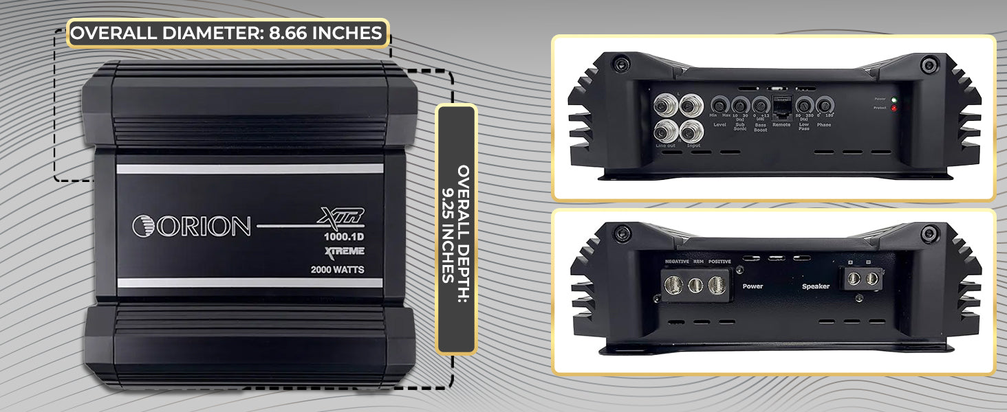 Orion XTR Amplifier 1000 Watt | XTR1000.1D Class D Monoblock