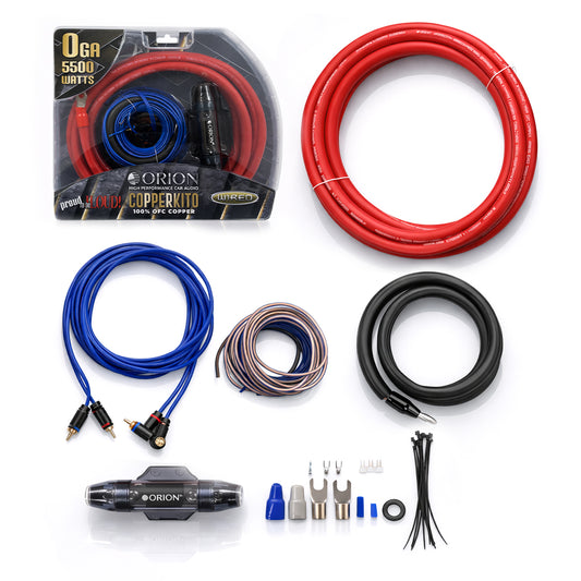 ORION 0-GAUGE 100% OXYGEN FREE COPPER (OFC) AMPLIFIER WIRING KIT I COPPERKIT0