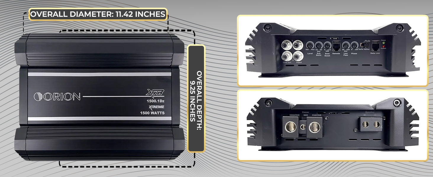 XTR1500.1Dz Class D Monoblock Orion XTR Amplifier
