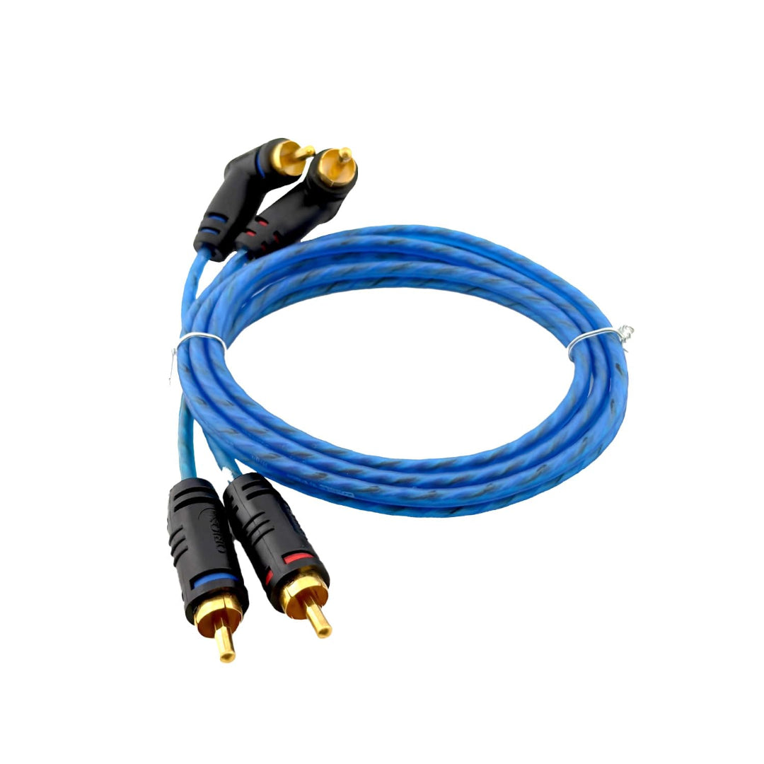 ORION Wired CR3FT (3-Ft Blue) 2 Channel RCA Male to RCA Male Stereo Ca