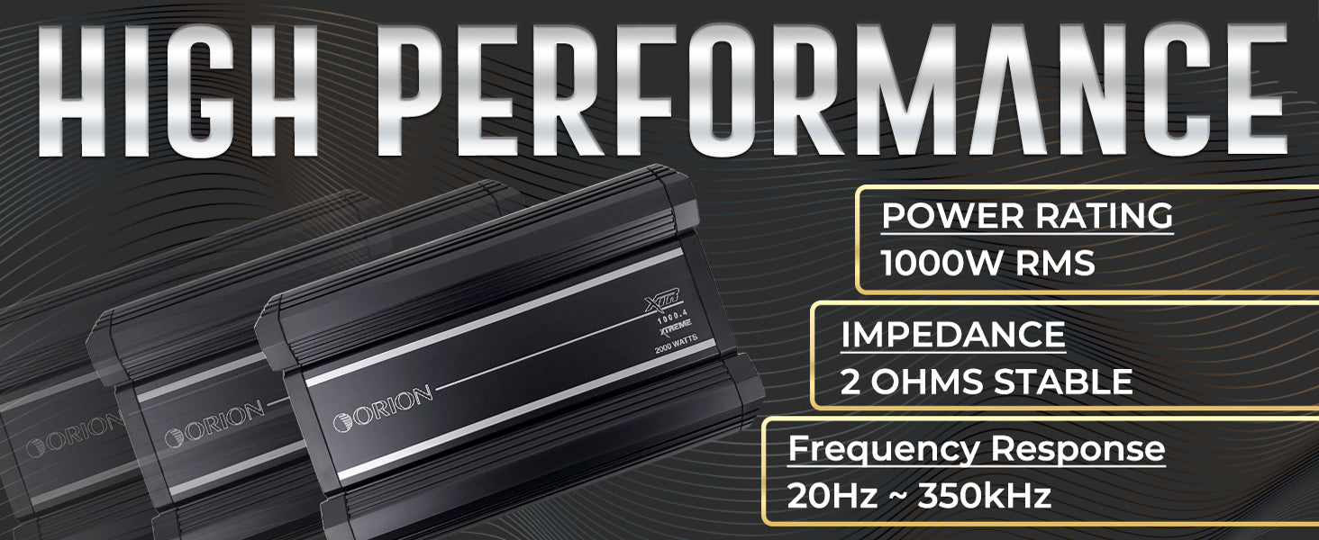 XTR1000.4 - 1000 Watt RMS 4 Channel Class A/B Amplifier