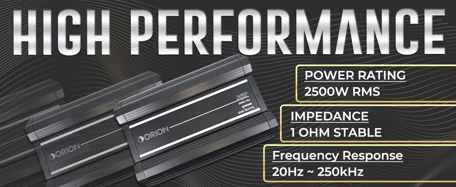 XTR2500.1Dz - 2500 Watt RMS Class D Monoblock Amplifier