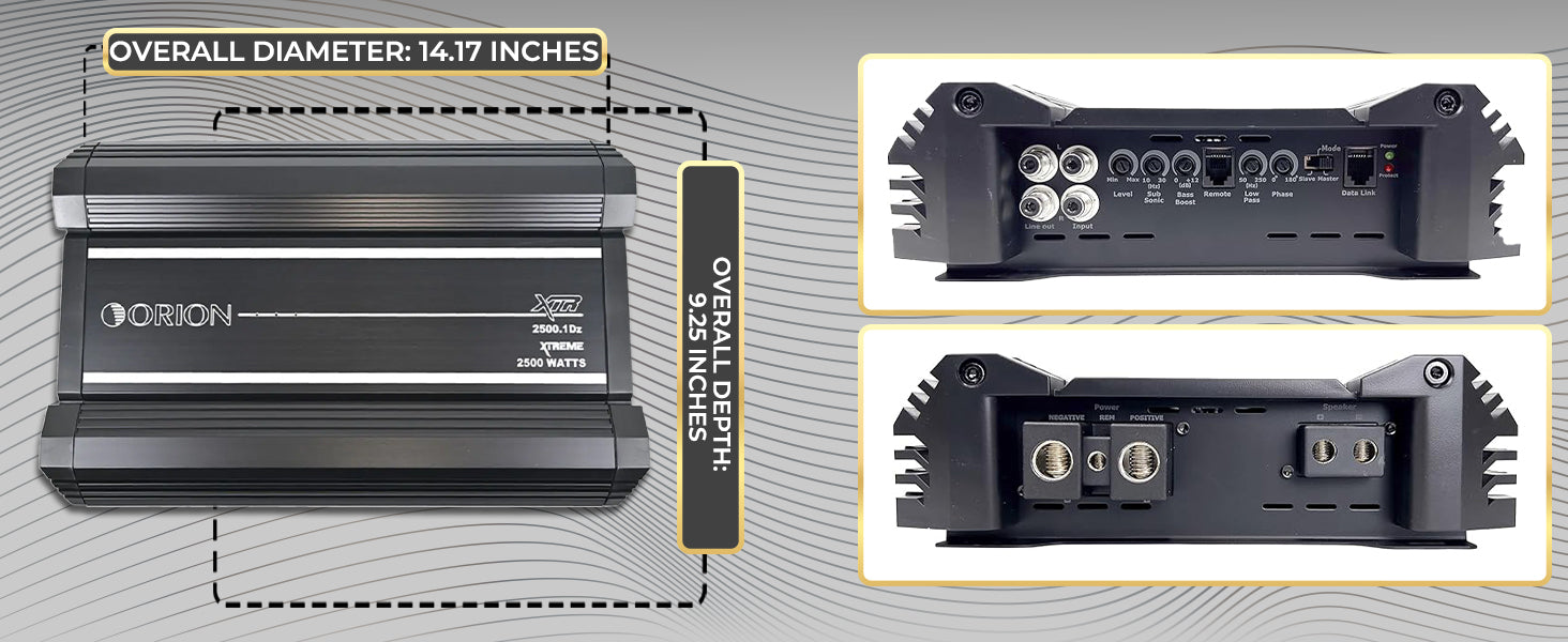 XTR2500.1Dz - 2500 Watt RMS Class D Monoblock Amplifier
