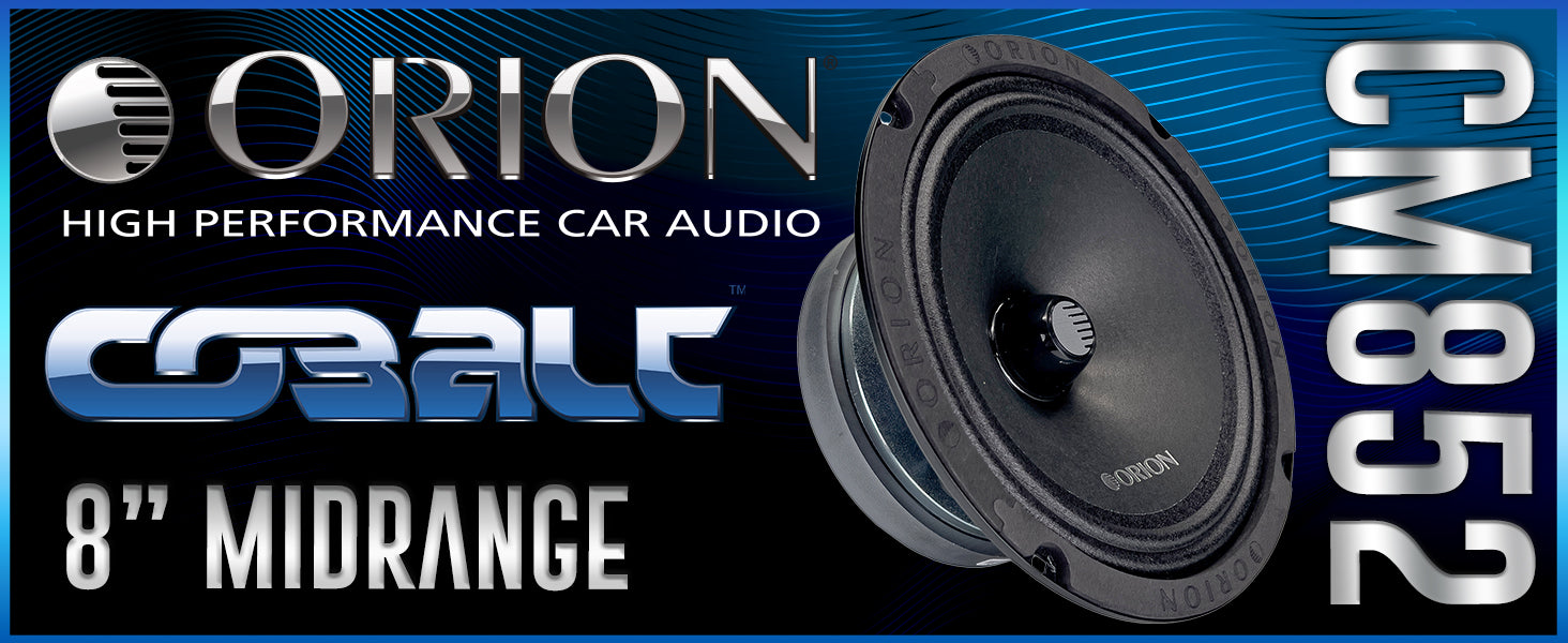 ORION CM852 8 Inch Midrange Speakers - Bring Your Music to Life