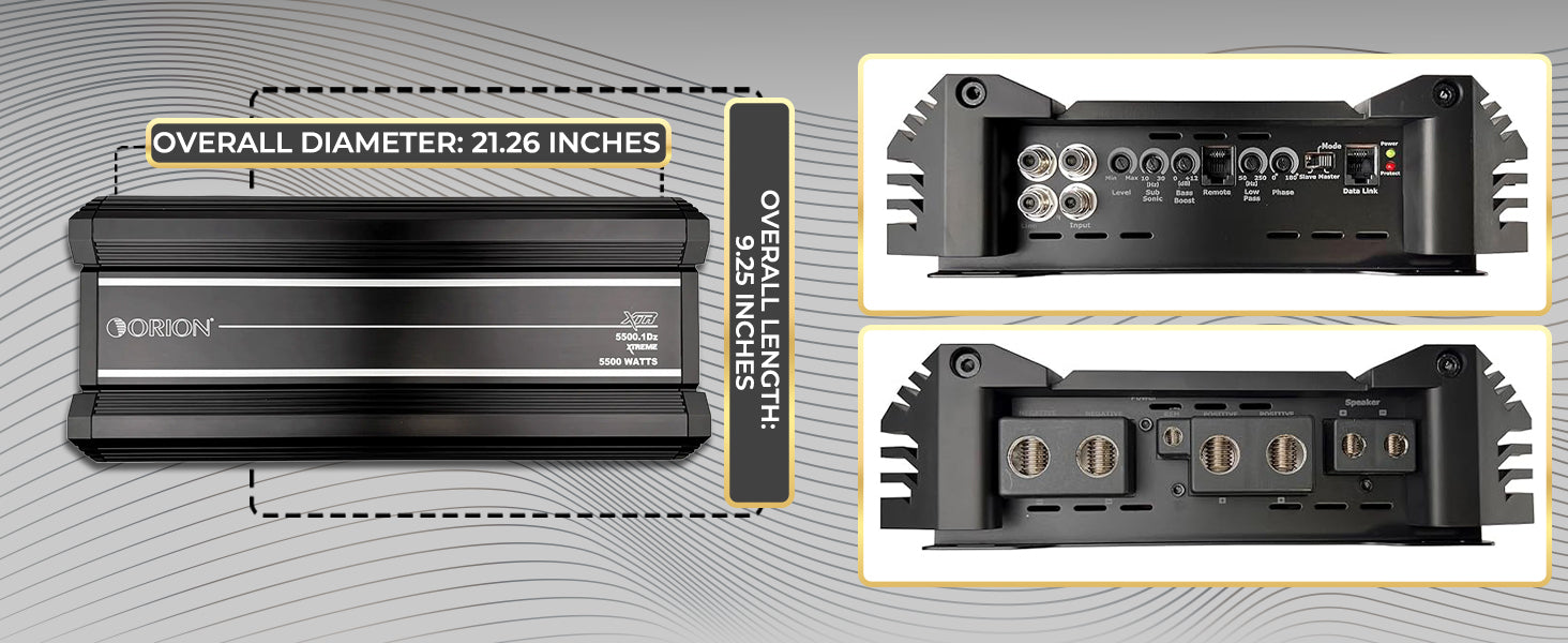 XTR5500.1Dz - 5500 Watt RMS Class D Monoblock Amplifier