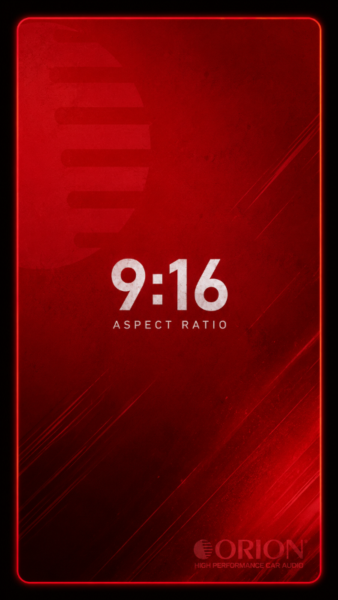 Aspect ratio instructions for the Orion Contest submission