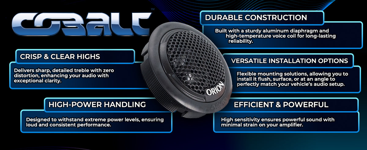 Mini Tweeter 1 Inch CB1TW - COBALT Series 1 Inch Tweeter – Tiny Tweeter, Big Sound!