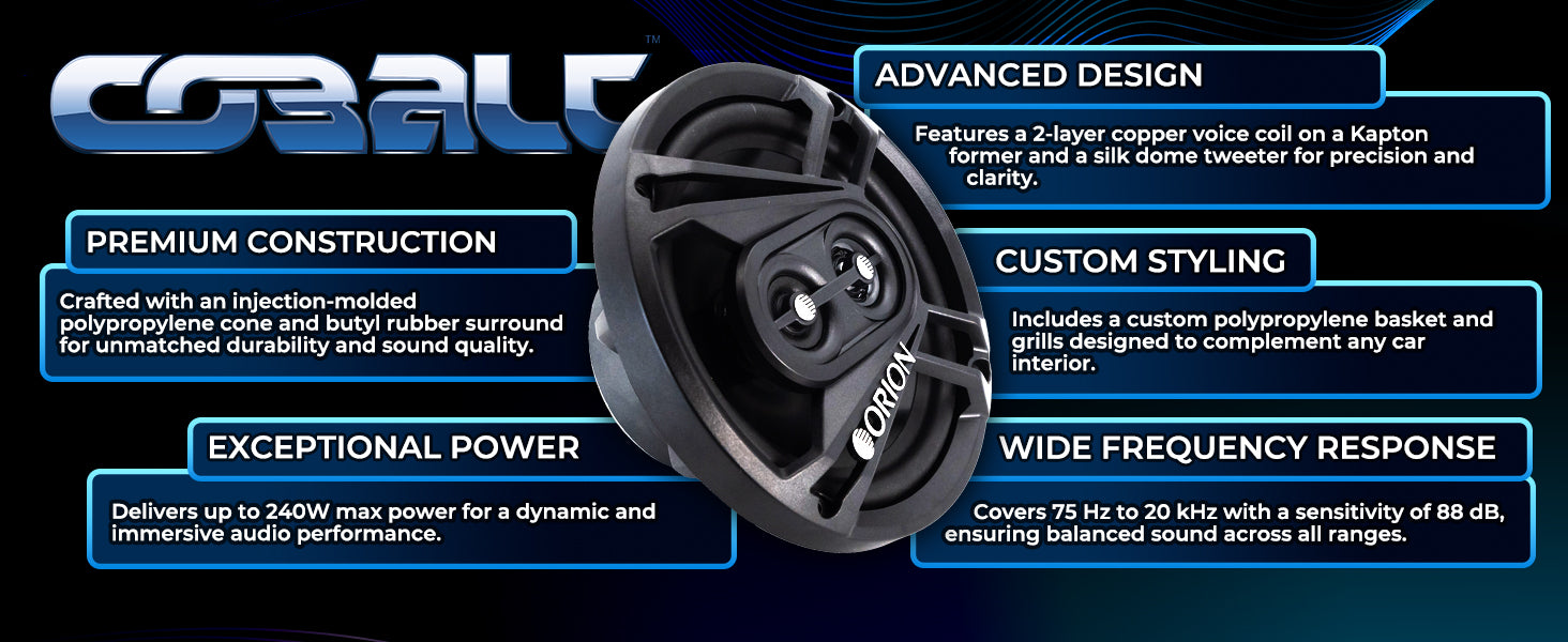 CB653 - Altavoces de 3 vías y 6,5 pulgadas 