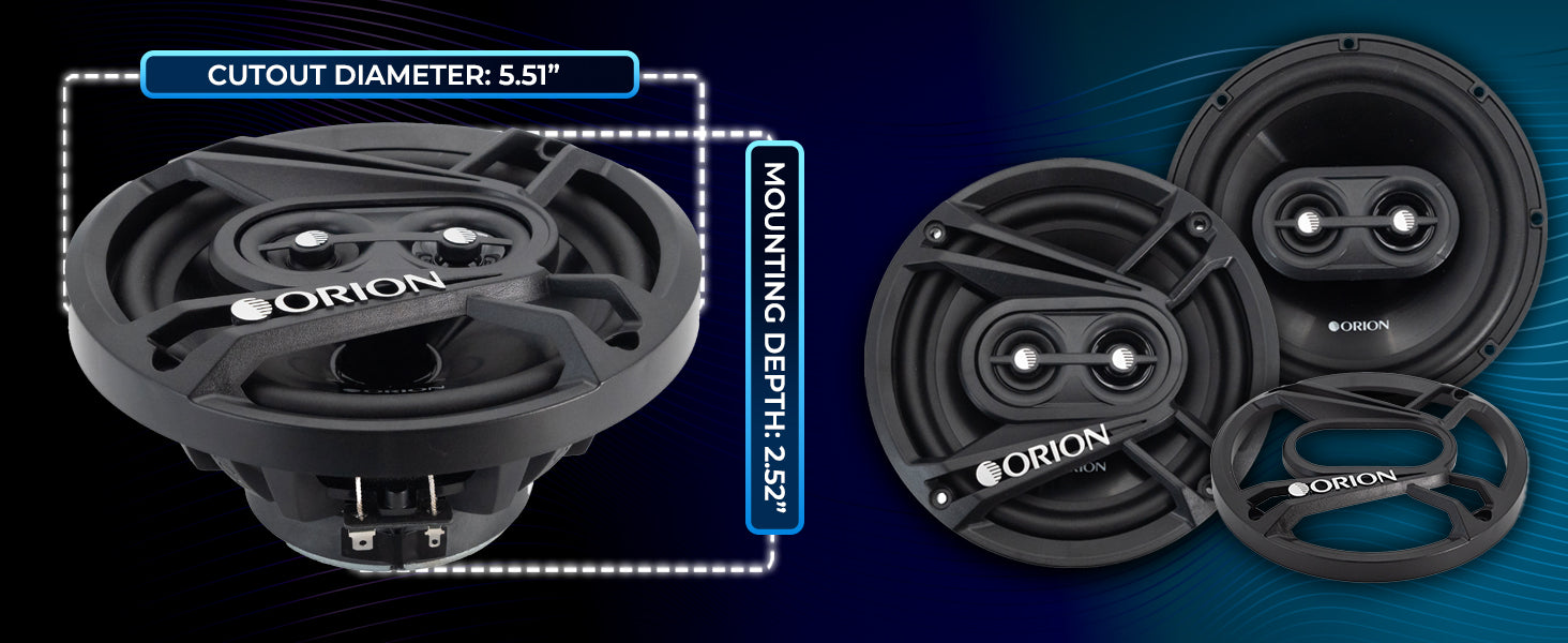 CB653 - Altavoces de 3 vías y 6,5 pulgadas 