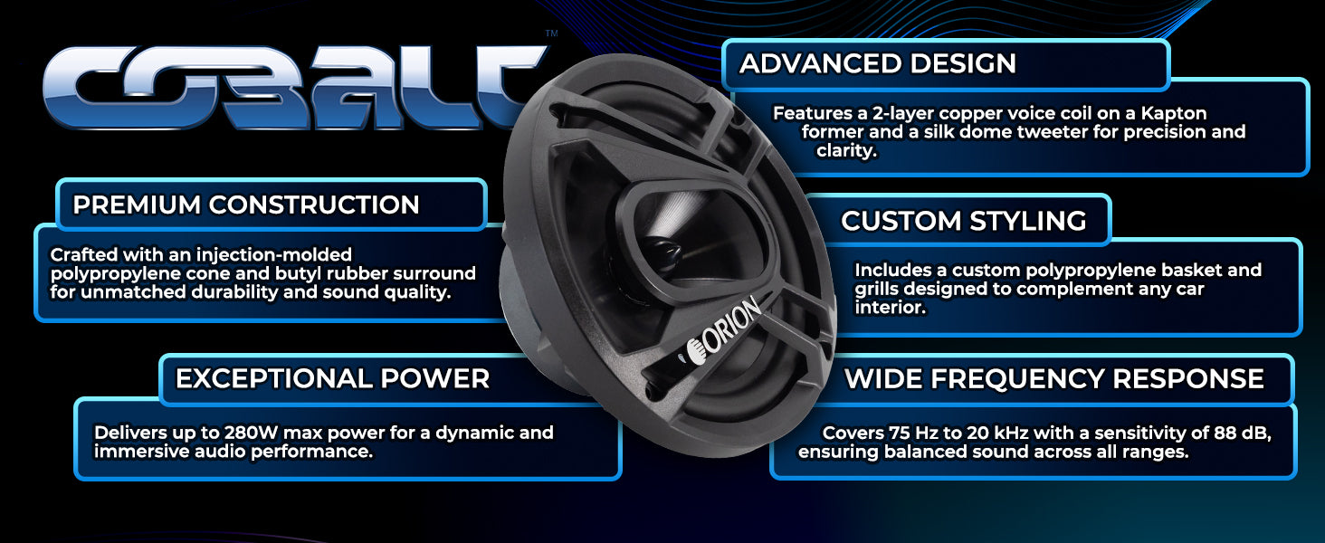 CB65C - Altavoces de componentes de 6,5 pulgadas 