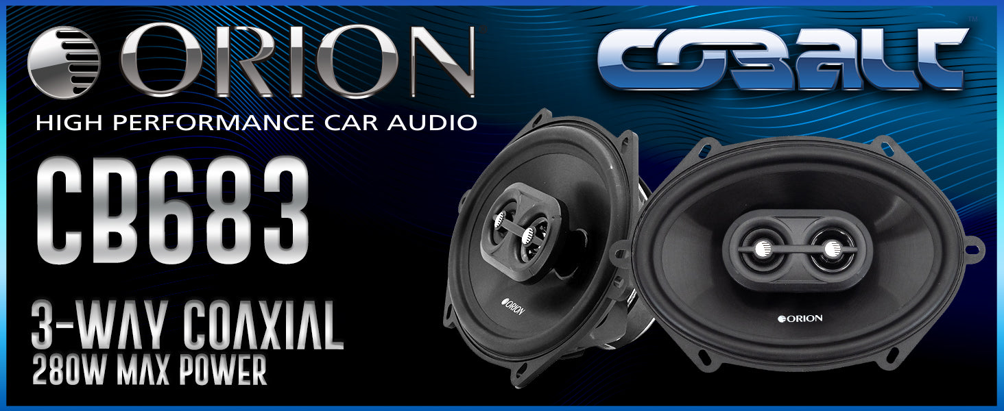CB683 - Altavoces de 3 vías de 6 x 8 pulgadas 
