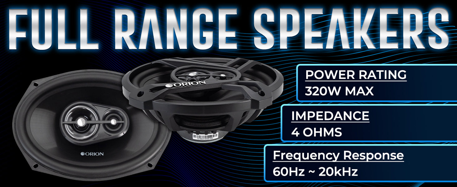 CB693 - 3 Way 6x9 Inch Speakers