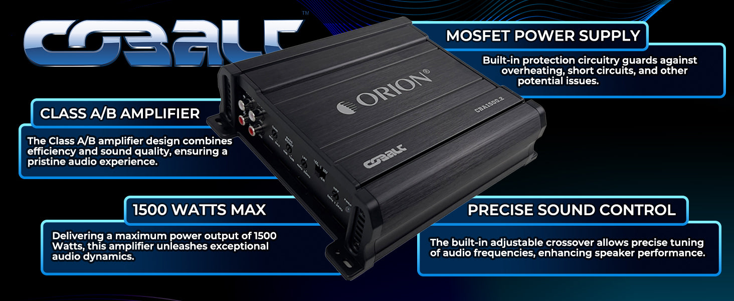 CBA1500.2 - 1500 Watt MAX 2 Channel Class A/B Amplifier