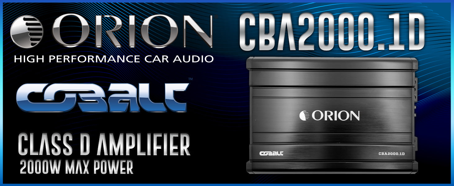 CBA2000.1D - 2000 Watt MAX Class D Monoblock Amplifier