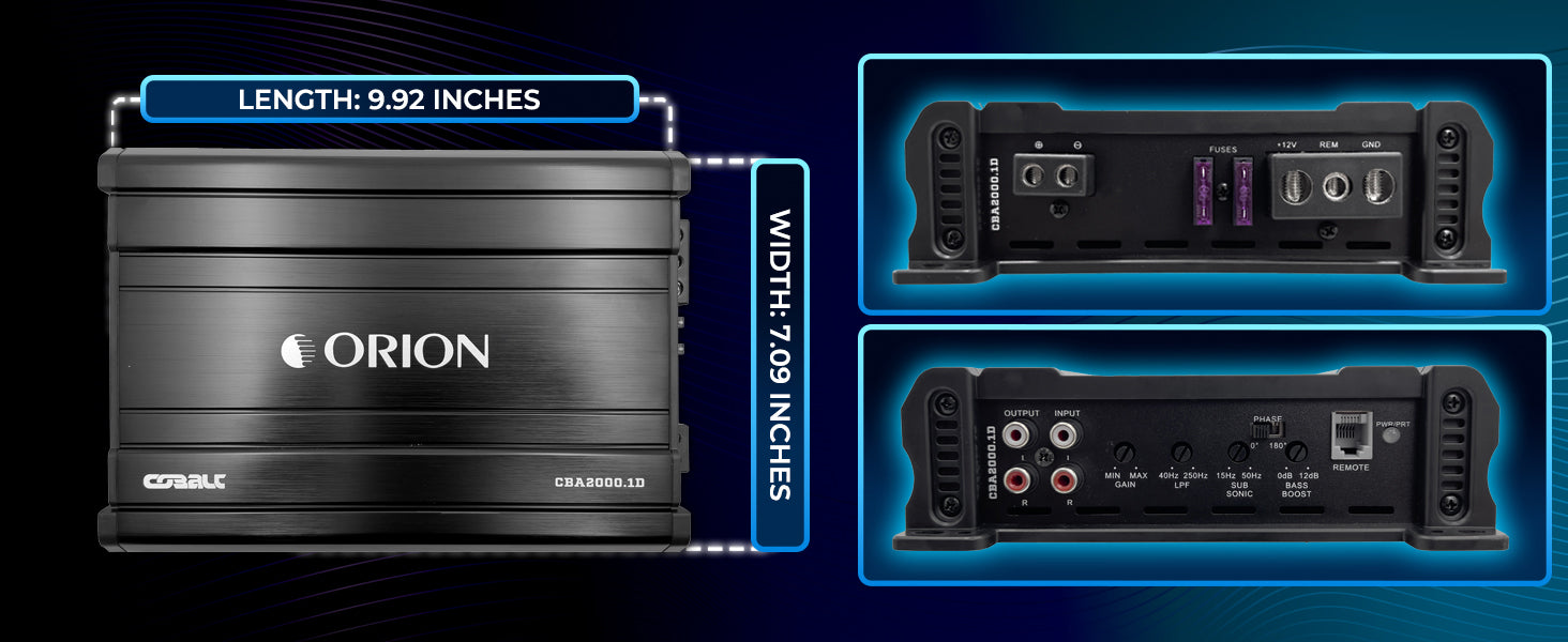 CBA2000.1D - 2000 Watt MAX Class D Monoblock Amplifier