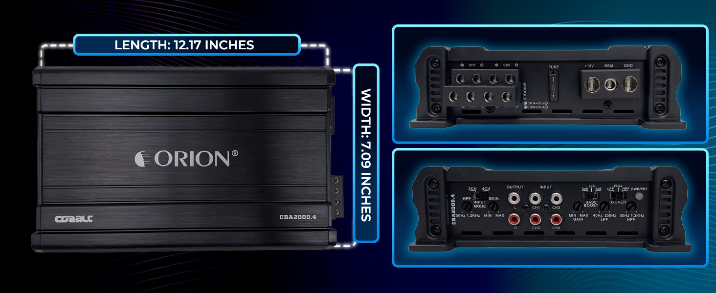 CBA2000.4 - 2000 Watt MAX 4 Channel Class A/B Amplifier