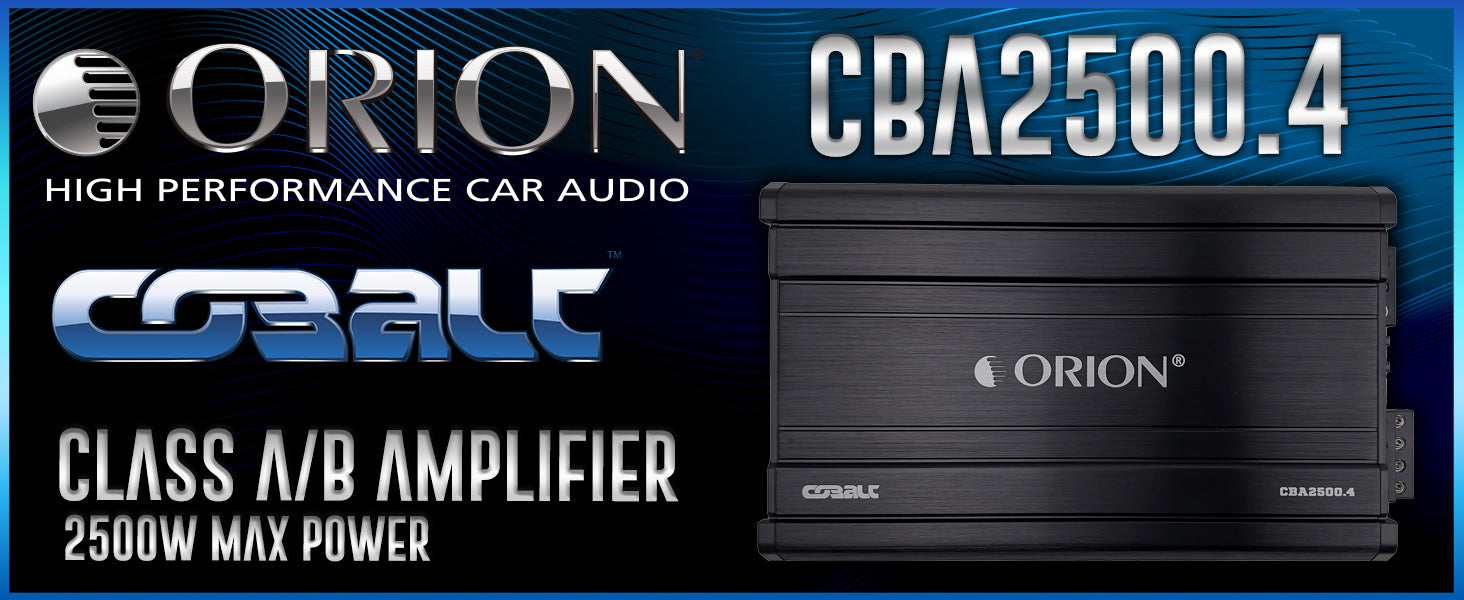 CBA2500.4 - 2500 Watt MAX 4 Channel Class A/B Amplifier