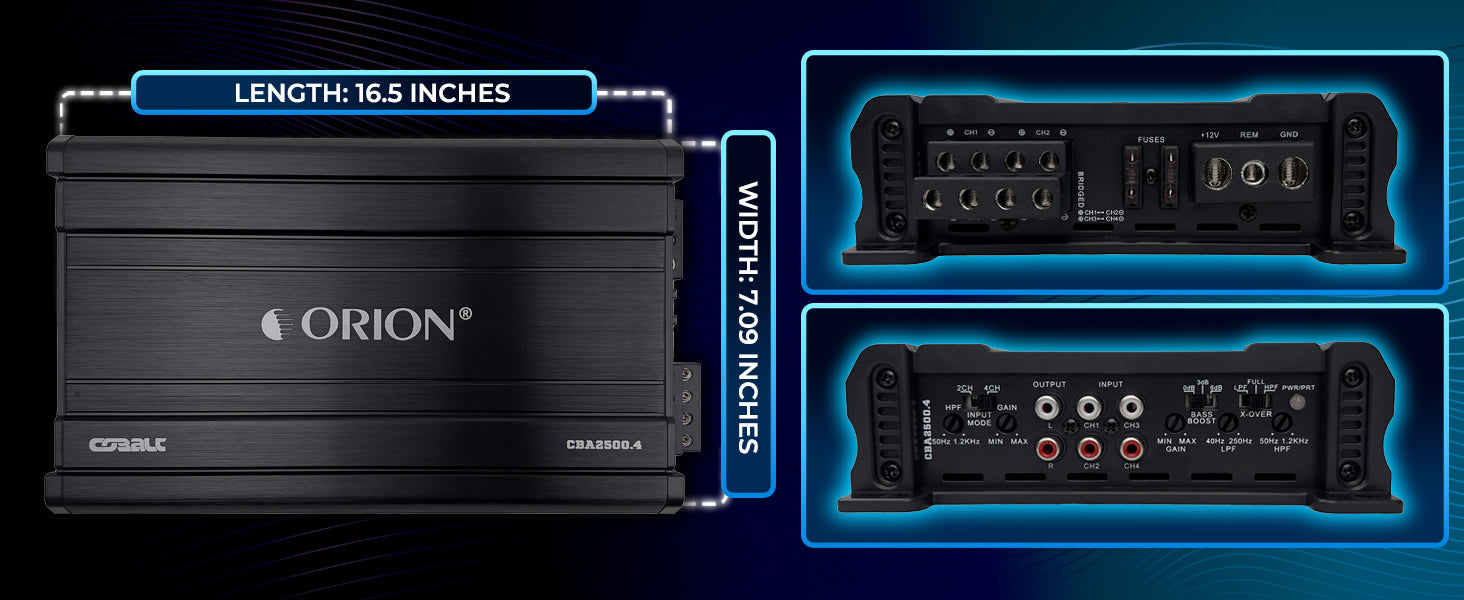 CBA2500.4 - 2500 Watt MAX 4 Channel Class A/B Amplifier