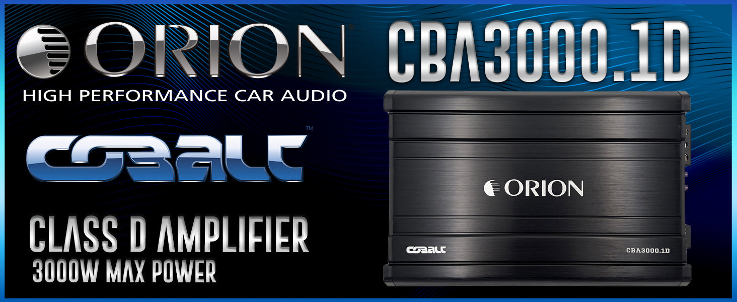 CBA3000.1D - 3000 Watt MAX Class D Monoblock Amplifier