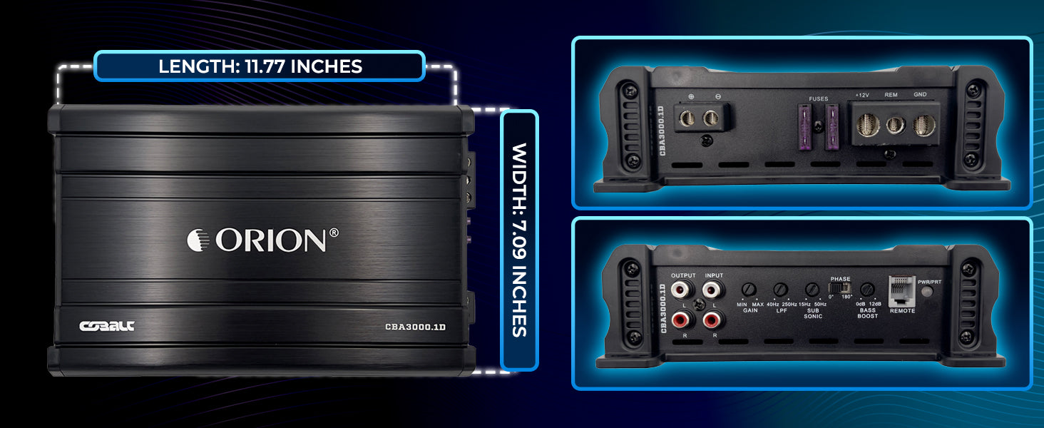 CBA3000.1D - 3000 Watt MAX Class D Monoblock Amplifier