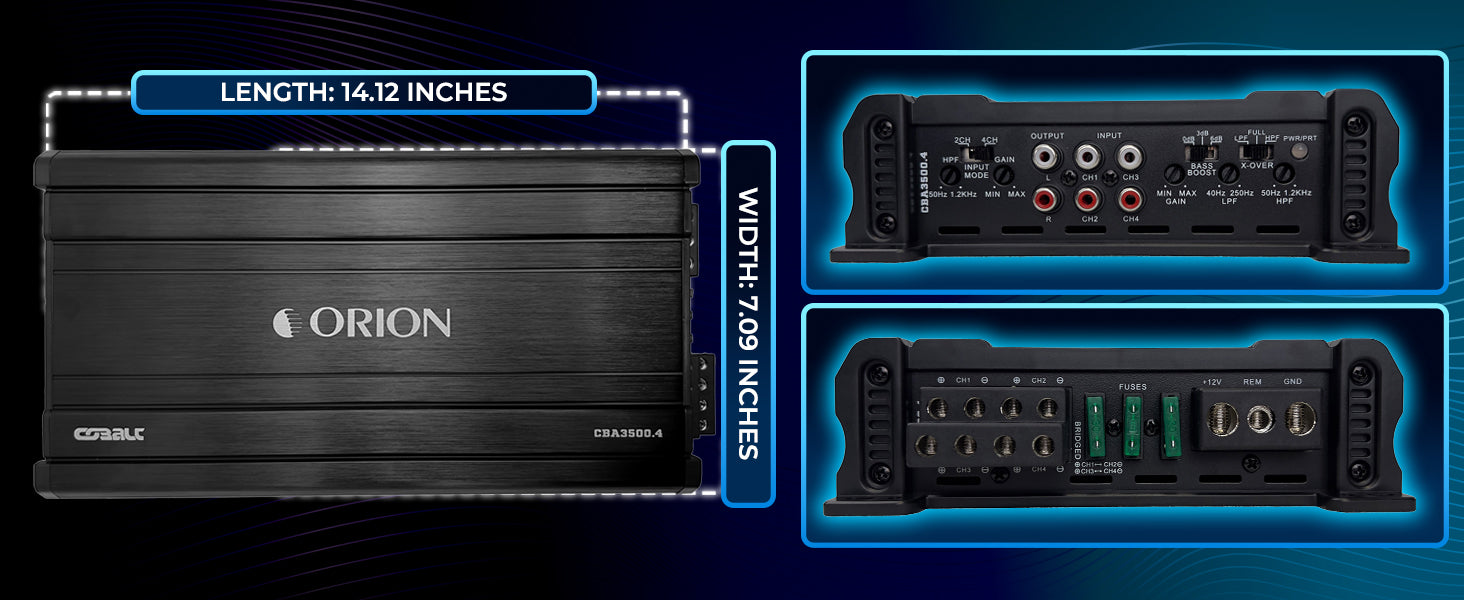 CBA3500.4 - 3500 Watt MAX 4 Channel Class A/B Amplifier