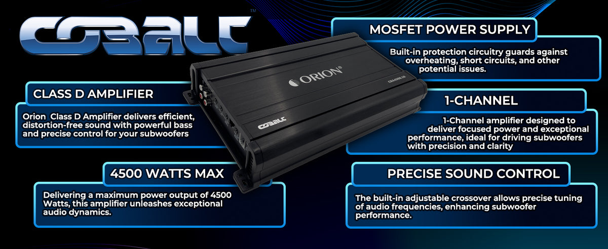 CBA4500.1D - 4500 Watt MAX Class D Monoblock Amplifier