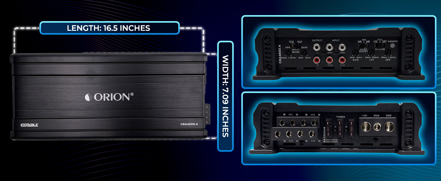 CBA4500.4 - 4500 Watt MAX 4 Channel Class A/B Amplifier