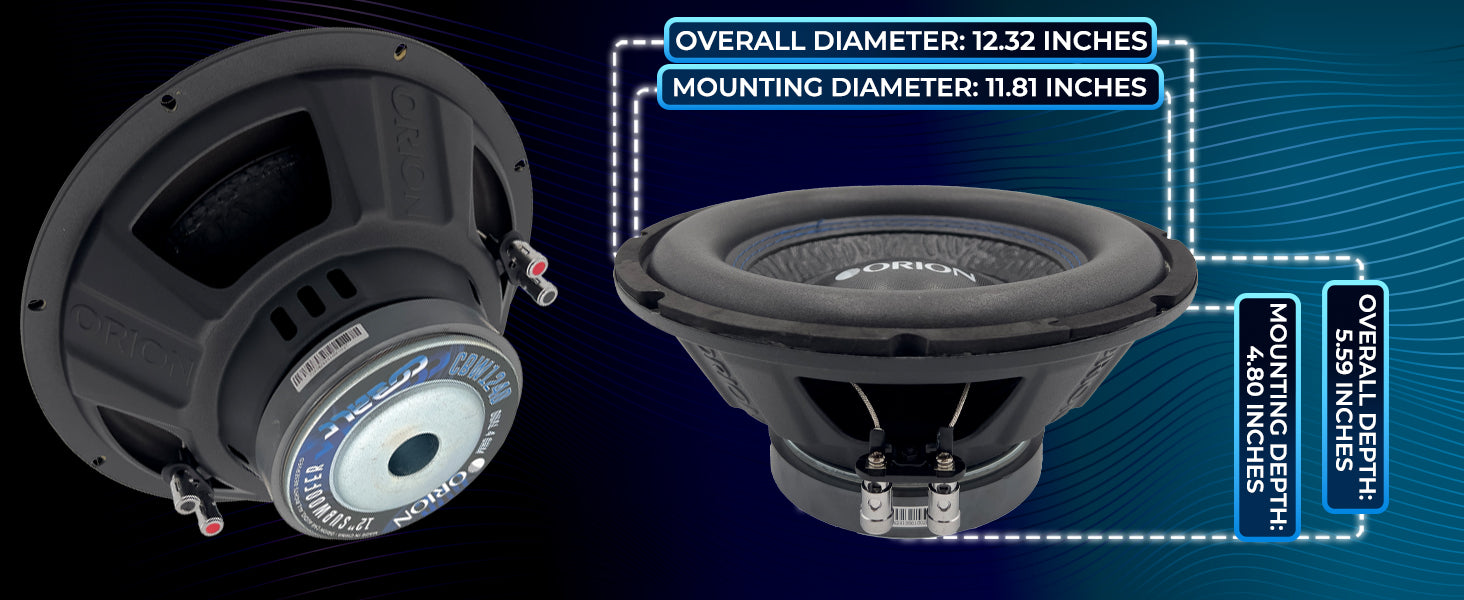 12 Inch Dual VC Car Subwoofer CBW124D: Strong Bass