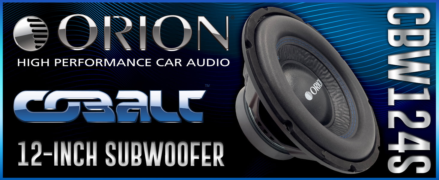 CBW124S - 12 Inch Subwoofer 400 Watts RMS 4-Ohm SVC