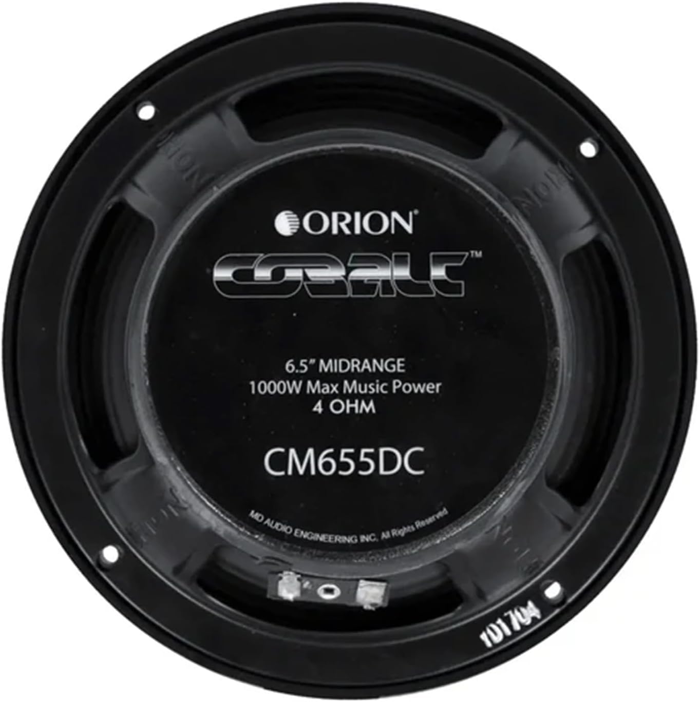 CM655DC - 6.5 Inch 4 Ohm Dust Cap Midrange Speaker 250 Watts RMS