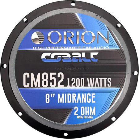 CM852 High Efficiency 8" 2-Ohm Midrange Speakers - Pair - Orion Car Audio