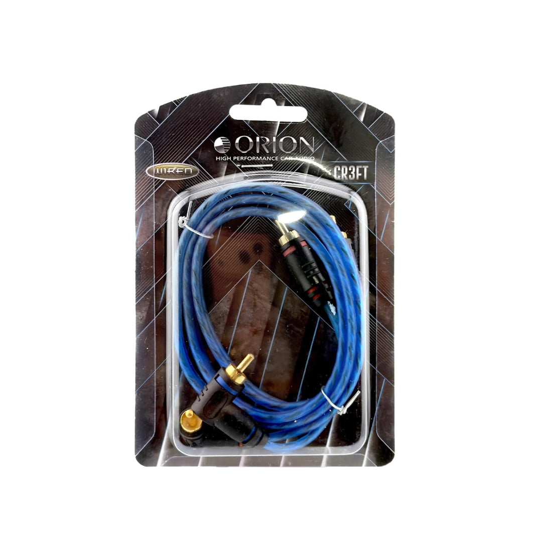 ORION Wired CR3FT (3-Ft Blue) 2 Channel RCA Male to RCA Male Stereo Ca