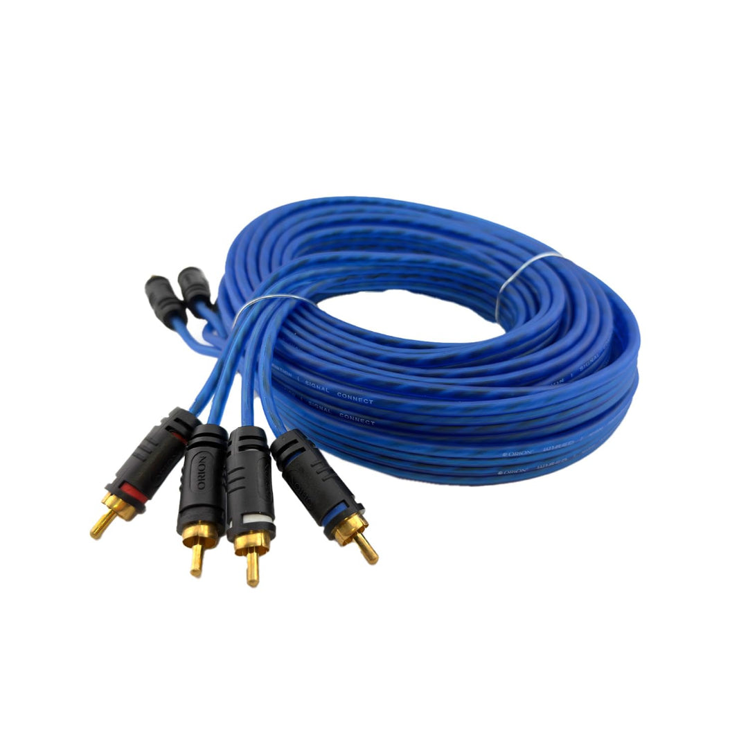 ORION Wired CR44CH 4-Channel RCA Cable, 17-Ft Blue CCA Car Audio Inter