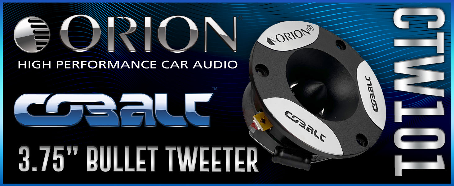 CTW101 - 3.75" Aluminum Bullet Tweeter