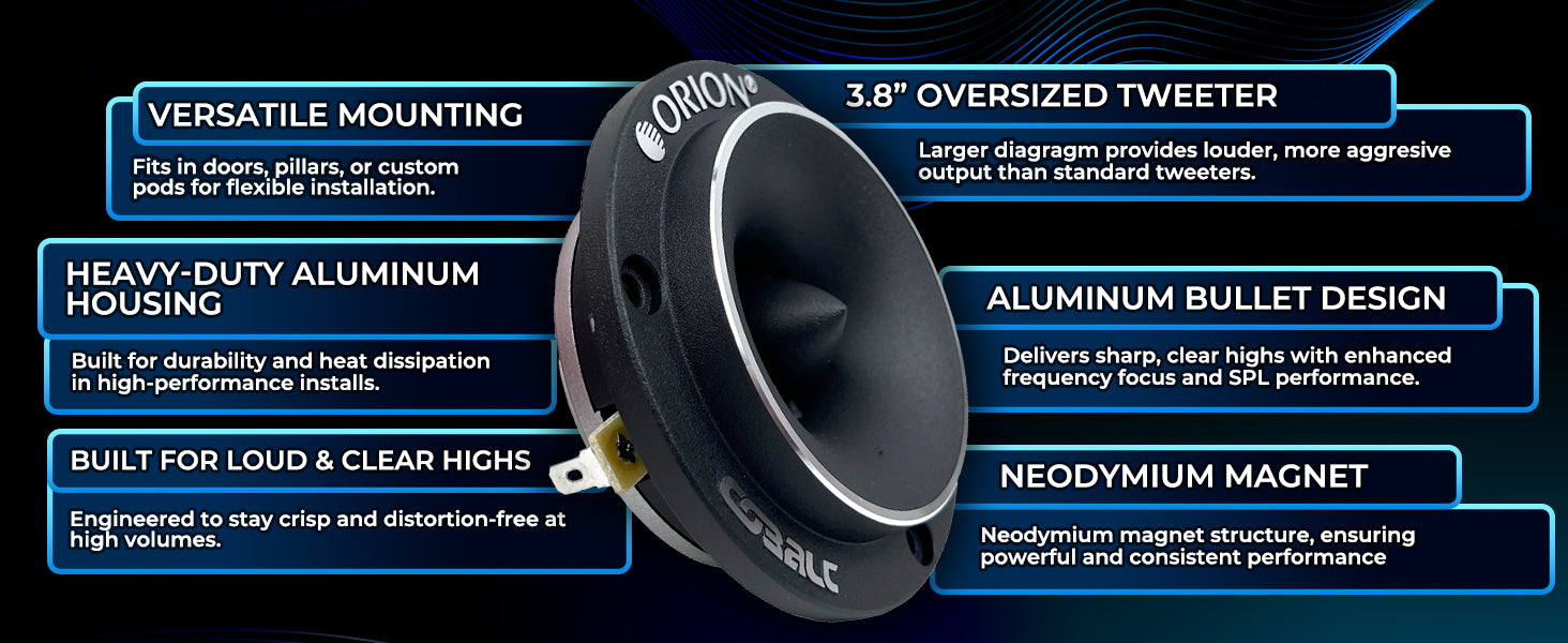CTW2.0NEO - 4.5" Neodymium Bullet Tweeter