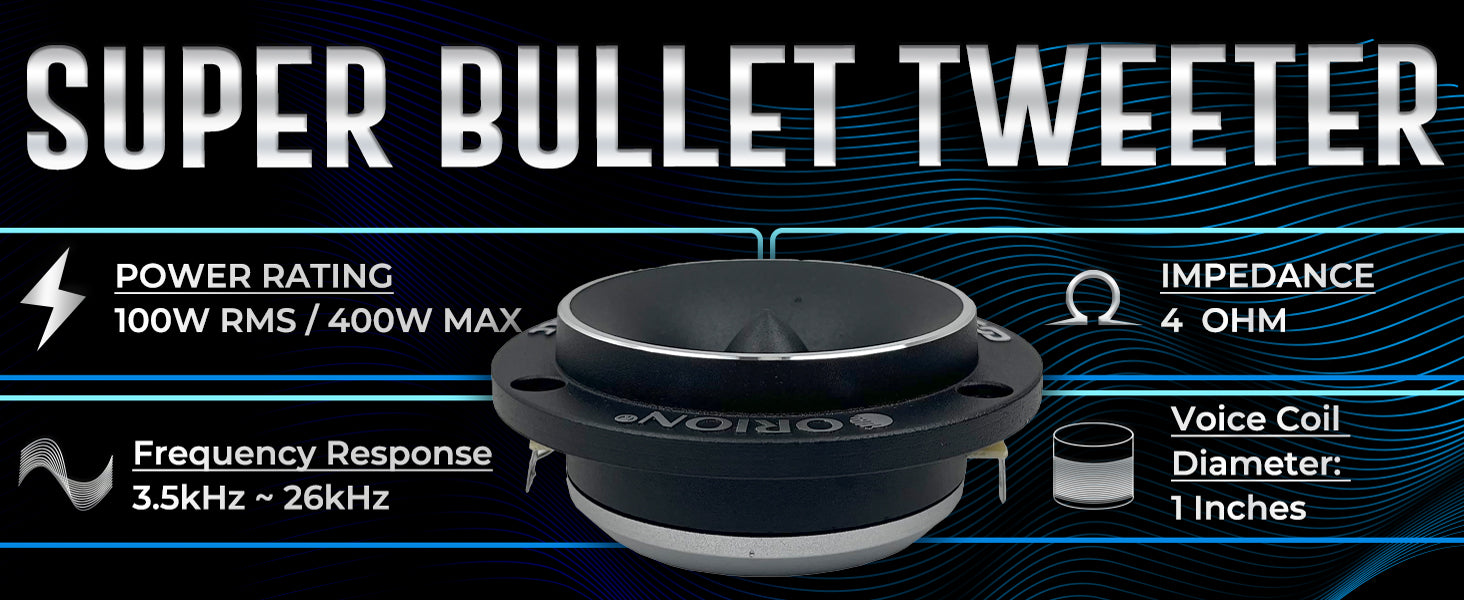 CTW2.0NEO - 4.5" Neodymium Bullet Tweeter