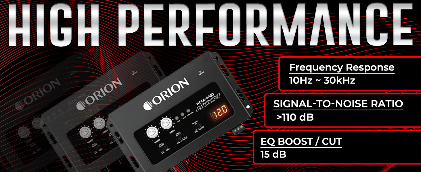 HCCA-BP30 High Performance Bass Processor with 10V Output & Voltage Display