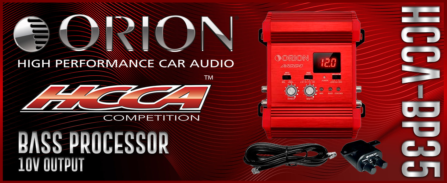 HCCA-BP35 High Performance Bass Processor with 10V Output & Voltage Display