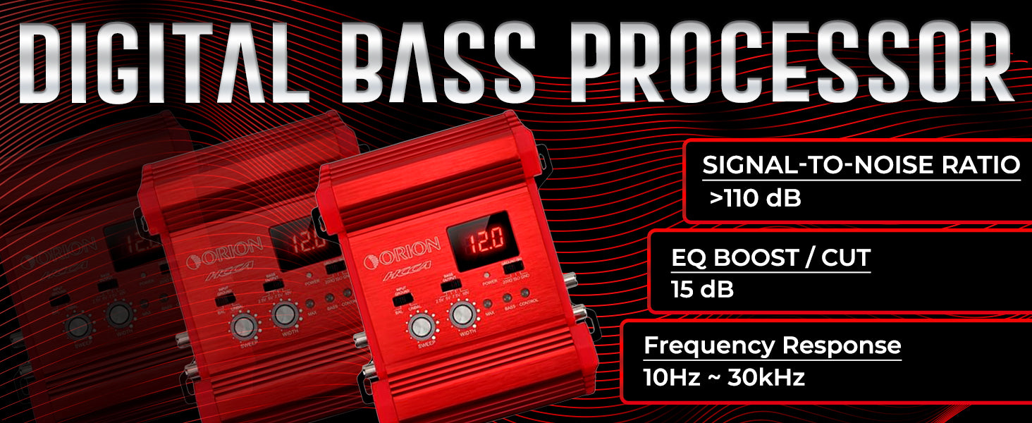 HCCA-BP35 High Performance Bass Processor with 10V Output & Voltage Display