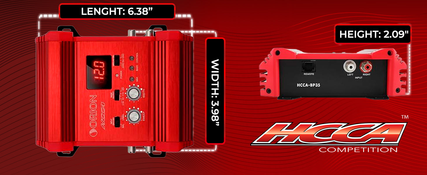 HCCA-BP35 High Performance Bass Processor with 10V Output & Voltage Display